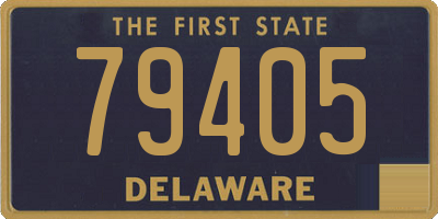 DE license plate 79405