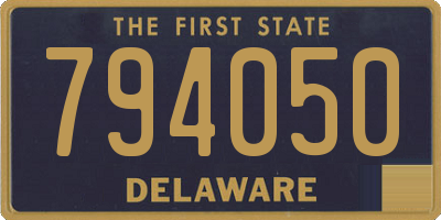 DE license plate 794050