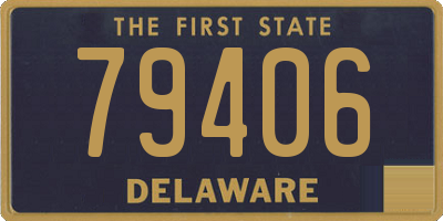 DE license plate 79406
