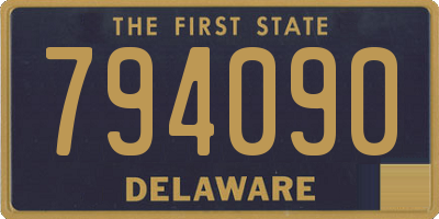 DE license plate 794090