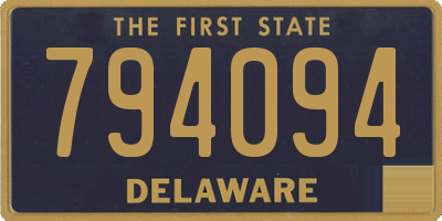 DE license plate 794094