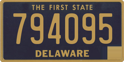 DE license plate 794095