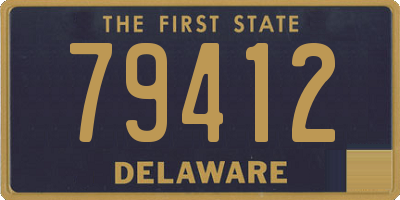 DE license plate 79412