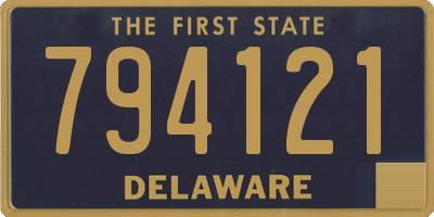 DE license plate 794121
