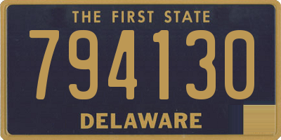 DE license plate 794130