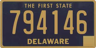 DE license plate 794146