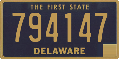DE license plate 794147