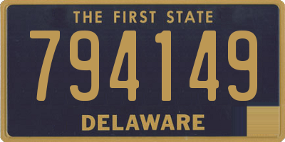 DE license plate 794149