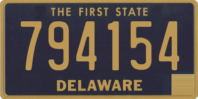 DE license plate 794154
