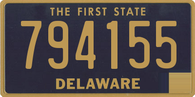 DE license plate 794155
