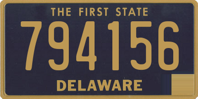 DE license plate 794156