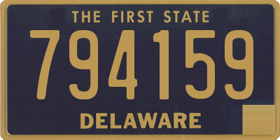 DE license plate 794159