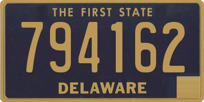 DE license plate 794162
