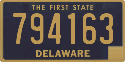 DE license plate 794163