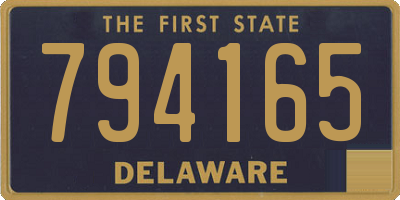 DE license plate 794165