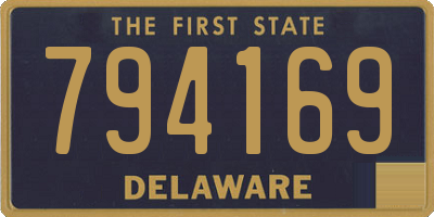 DE license plate 794169