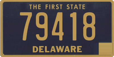 DE license plate 79418