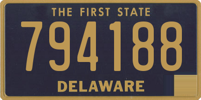 DE license plate 794188
