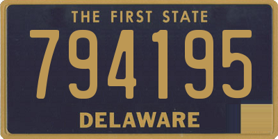 DE license plate 794195
