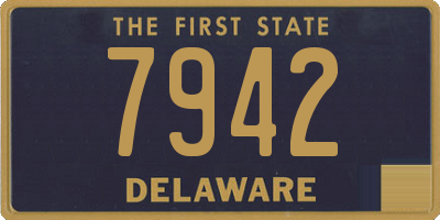 DE license plate 7942