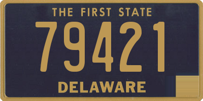 DE license plate 79421
