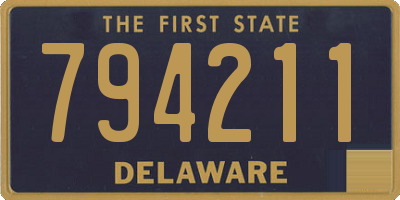 DE license plate 794211