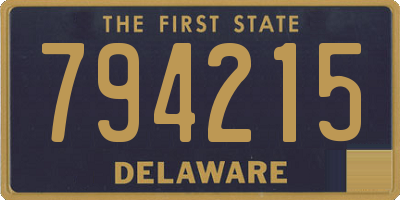 DE license plate 794215