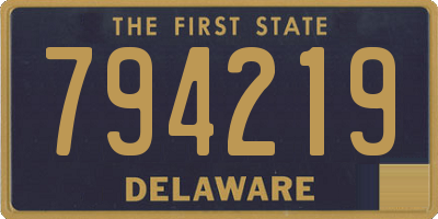 DE license plate 794219