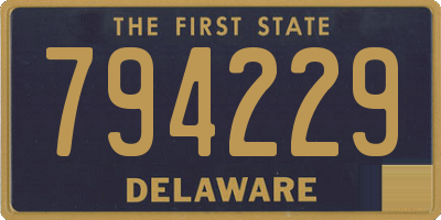 DE license plate 794229