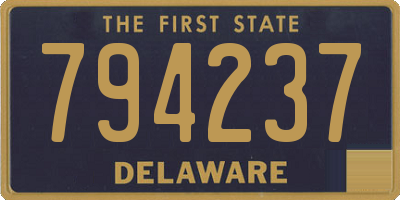 DE license plate 794237