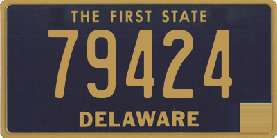 DE license plate 79424