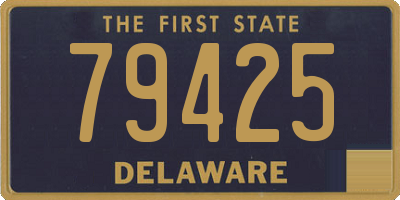 DE license plate 79425