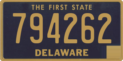 DE license plate 794262
