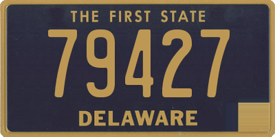 DE license plate 79427