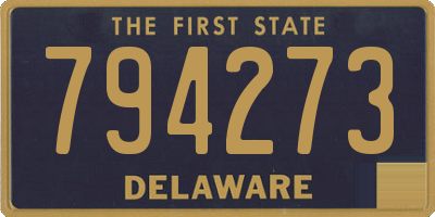 DE license plate 794273