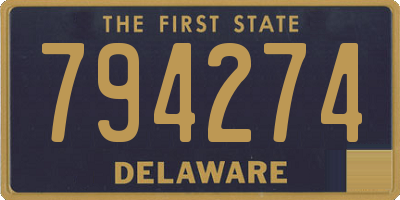 DE license plate 794274