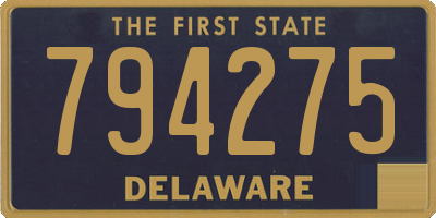 DE license plate 794275