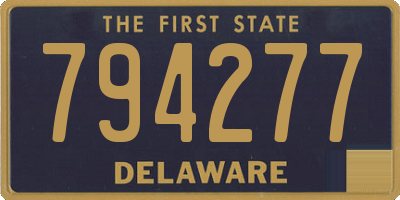 DE license plate 794277