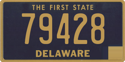 DE license plate 79428