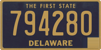 DE license plate 794280