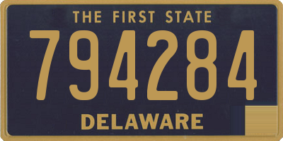 DE license plate 794284