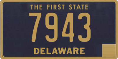 DE license plate 7943