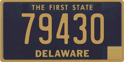 DE license plate 79430