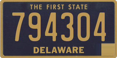 DE license plate 794304
