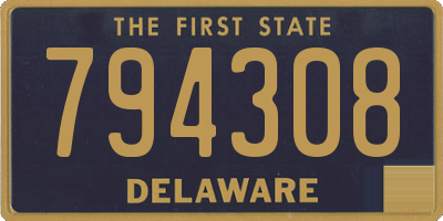 DE license plate 794308