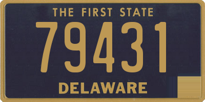 DE license plate 79431