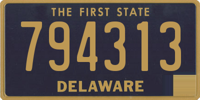 DE license plate 794313