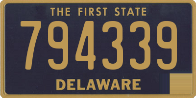 DE license plate 794339