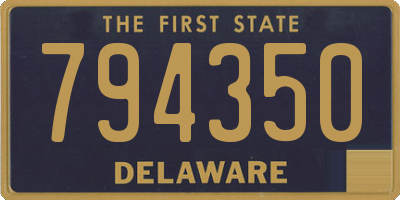 DE license plate 794350