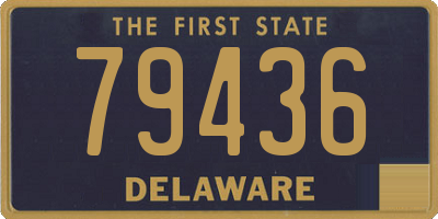 DE license plate 79436